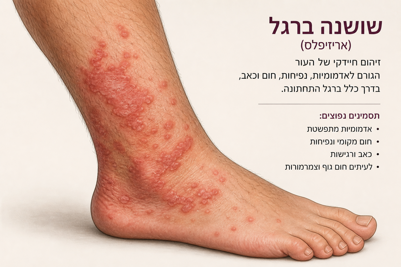 שושנה ברגל תסימנים